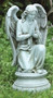 This garden statue can make a great addition to your outdoor space. This statue features an angel kneeling on a pedestal with her hands together in prayer. Dimensions of the Praying Angel Statue are 17.75"H x 9.5"W x 8"D. The Praying Angel Statue is made of a resin and stone mix. Weight 6 lbs