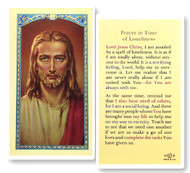 Prayer in Times of Loneliness Laminated Holy Card
