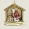 Kneeling Santa Nativity Ornament