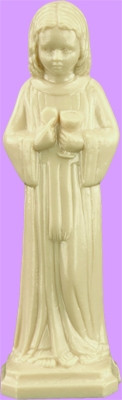 Panis Angelicus Statue (The Bread of Angels) for Holy Communion is carefully crafted and molded in vinyl with an exclusive process, for years of lasting use. 3" &  4"  Approximate Sizes available