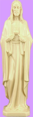 6"  Modern Sacred Heart of Jesus Statue is carefully crafted and molded in vinyl with an exclusive process for years of lasting use. Approximate sizes

 
