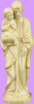St. Joseph with Child Statue is carefully crafted and molded in vinyl with an exclusive process for years of lasting use. 4" or 6" approximate sizes available. 

 