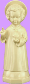 5" Little Christ Child Tan Statue is carefully crafted and molded in vinyl with an exclusive process for years of lasting use.   Approximate sizes