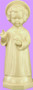 5" Little Christ Child Tan Statue is carefully crafted and molded in vinyl with an exclusive process for years of lasting use.   Approximate sizes