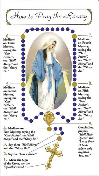 How to Say the Rosary Leaflet - St. Jude Shop, Inc.