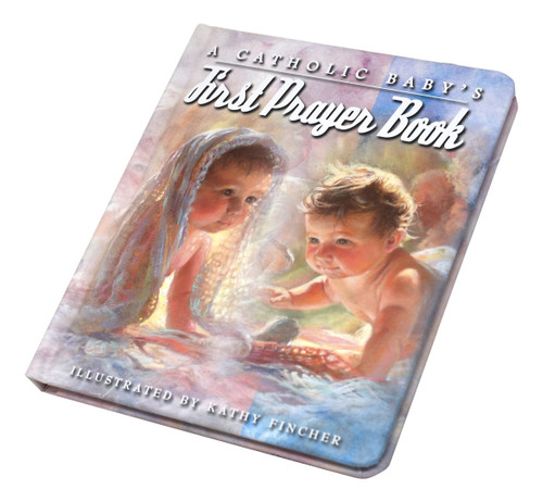An illustrated assortment of prayers for a Catholic baby. White Padded Hardcover. Size: 5 7/8 X 7 ~ 16 pgs 

 