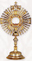 A full image of the 24K Gold and Silver Plated Monstrance K667.
 