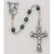 Sterling Silver Oval  Hematite beads. Center is the head of Christ
