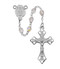 6mm Crystal Beads Rosary. Rosary as a rhodium Miraculous Medal Center and Crucifix. Deluxe Gift Box included