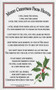 Merry Christmas from Heaven bookmark with prayer.