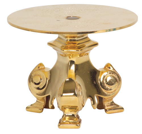 Gold plated thabor or monstrance stand