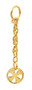 Bright nickel plated or High polished 24K gold plate. 5" Length. Gift boxed