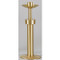 Paschal Candlestick, Style 1493 - Finely crafted of solid brass, and hand finished in a satin surface then protected with a bronze lacquer. Weighted base for stability.  Brass Paschal Candlestick measures 45" tall with 12" diameter base. Sockets up to 3" are available at standard price.  This paschal candlestick comes with standard socket to accommodate 1-15/16" unless otherwise specified.  Please write your specific selection in box. MADE IN THE USA
Complements Sanctuary Appointment items 1492 Processional Cross, 1494 Processional Candlesticks, 1493S Short Paschal Candle, 1493SL Sanctuary LIght