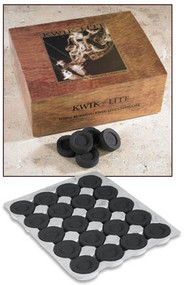With careful attention given to size and function we are sure you will find this Kwik - Lite Charcoal to be a great value and great product. It is designed to light quickly and last for a long time. Each individual briquette is cradled in a vacuum formed tray for protection and convenience. 100 tabs per box.