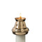 Bove Style Brass Candle Followers. Essential to proper burning, each brass candle follower effectively reduces drips and prolongs burn time. Glass shields are  available for processionals and high draft conditions. Brass Followers come in several sizes. Choose your size in the options box.