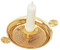 Baptismal Candlestick with Etched Prayer comes in stainless steel or 24K gold. Dimensions:  4-3/4" diameter.

 