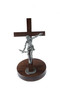 Standing 11" Pewter Gift of the Spirit Crucifix with Christ releasing the Dove  