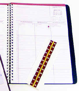 Index Tabs (January through December)for Ecumenical Daily Appointment Planner