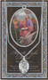 Patron Saint of Artists, Painters, Nursing Homes. 3" X 5" vinyl folder with removable oxidized medal Saint Luke 1.125" Genuine Pewter Saint Medal with Stainless Steel Chain. Silver Embossed Pamphlet with Patron Saint Information and Prayer Included. Biography/History of Saint Luke and gives the Patron's attributes, Feast Day and Appropriate Prayer. (3.25"x 5.5")