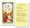 Clear, Laminated Italian Holy Cards with Gold Accents. Features World Famous Fratelli-Bonella Artwork.