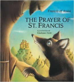 Although the prayer of St. Francis is widely known and loved by people of all ages, here is a new slant on it a children's book that brings the prayer to life with tenderness, wonder, and joy. Accompanying each line of the prayer are sweet little animals paired with a wolf that can only be described at gentle and loving. Here is a wolf that is protector and helper to his little forest friends, bringing them light to banish the darkness, joy to counter their sadness, even contemplating the sunset with his arm around his friend the sheep. A short history of St. Francis and of the prayer is included to help readers put it in perspective.

Children will be drawn into the warm, whimsical, and charming illustrations that truly make the prayer come alive. And as they read it to and with children, adults will find themselves smiling at and contemplating this book that will remind them of the beauty and simplicity of this prayer.