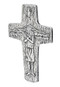 7.5" Pectoral Wall Cross (replica of Pope Francis') 7.5"H X 5"W. Resin Stone mix. 