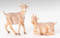 Fontanini Polymer  5" Scale Nativity Figures ~ Seated and Standing Goats
