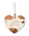 3.5" x 4" Heart-Shaped Ornament. "Gone yet not forgotten, although we are apart, your spirit lives within me, forever in my heart"