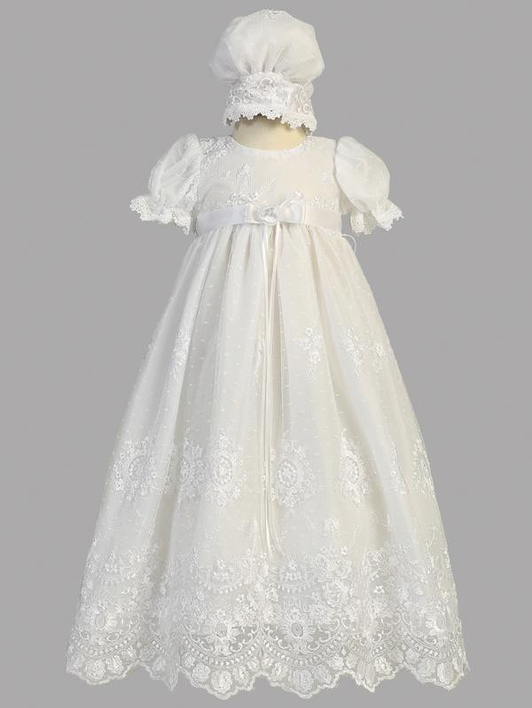 Bambini LS-0682 Newborn Baby Girls Gown Set White & Pink - Newborn | eBay