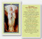 Novena to Our Lady of Lourdes Laminated Holy Card.  2.5" x 4.5".  A clear, laminated Italian holy cards with Gold Accents. Features World Famous Fratelli-Bonella Artwork.