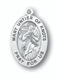Our Lady Untier of Knots Oxidized Medal