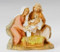 Holy Family 5" scale figurines depict Mary and Joseph tenderly placing the newborn baby Jesus into a soft bed of hay.  The highly skilled artisans at Fontanini have painted this intricately detailed heirloom piece. Gift boxed with a story card. 