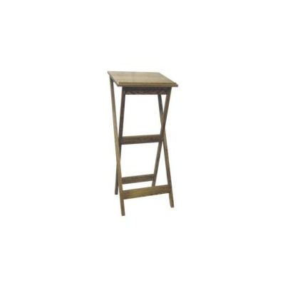 Portable lectern with wood top

Dimensions: 46" height, 20" width, 19" depth