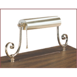 Brass lamp available for fitting onto selected lecterns and pulpits. Dimensions: 6" height, 16" width