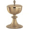24kt gold plate Ciborium. Ht. 8.5"  Host 225 based on 1 3/8" Host. Made in the USA