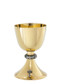 Chalice is 24kt gold plate. Ht. 7.25" . 16oz.. 5.5" scale paten

Ciborium is 24kt gold plate. Ht. 8.5"  Host 225 based on 1 3/8" hosts