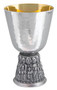  Silver plate with hammered texture. Ht. 6 1/8"  11oz. 