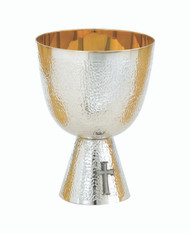 Communion Cup Silver, Gold- Line, 718S