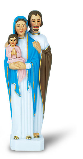 6" Holy Family hand painted statue 