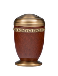 Copper and Brass Memorial Urn