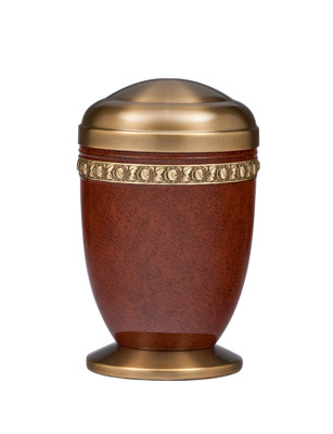 Copper and Brass Memorial Urn