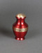 Red Brass Remembrance Urn With Gold Band