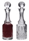 Lead Crystal Cruets- 5 oz. capacity bottles, Height: 8 3/8"