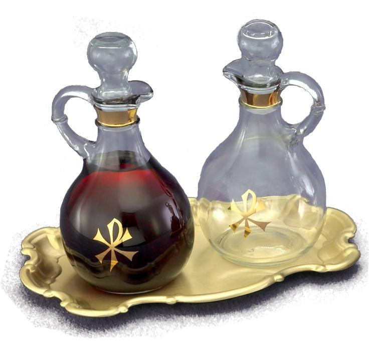 Set of Cruets and Tray T8861B St. Jude Shop, Inc.