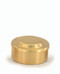 24 KT Gold Host Box in a satin finish - Height: 2". Holds 80 Hosts. Diameter: 3 5/8"
