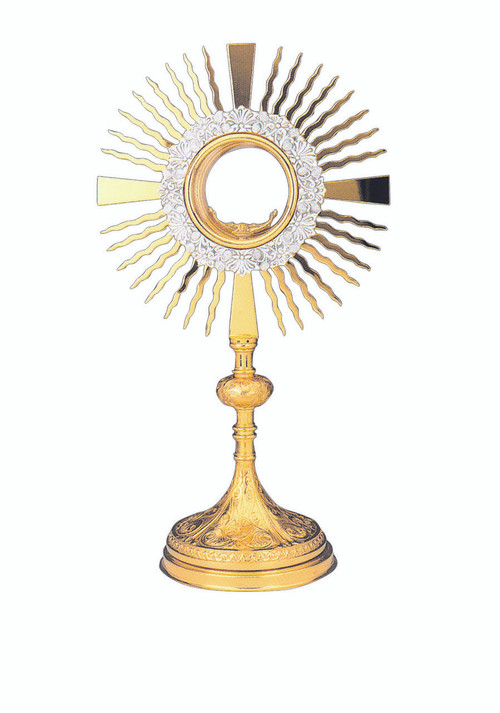 An image of the 17 ¾ Inch Monstrance from St. Jude Shop.