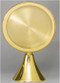Ostensoria for Chapel - 24 K gold plated. Height: 9". Simplified Luna will accomodate a 5 3/4" host.
