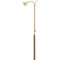 Solid Brass or Nickel Finish with walnut handle.  Various sizes - 36", 48", 60"