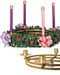 A zoomed-in view of the Advent Floor Candle Holder.