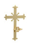 Dedication Candle Holder - K184
All solid brass, satin finish fleur-de-lis cross. 8˝ x 12˝, extends 4˝, 7⁄8˝ socket.